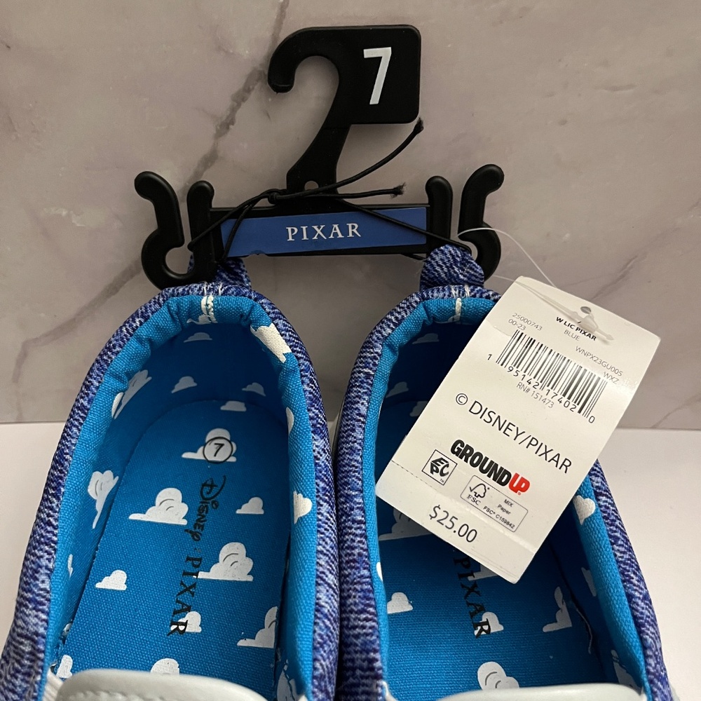NWT Disney Pixar Women’s Slip-on Sneakers Size 7 - Picture 8 of 13